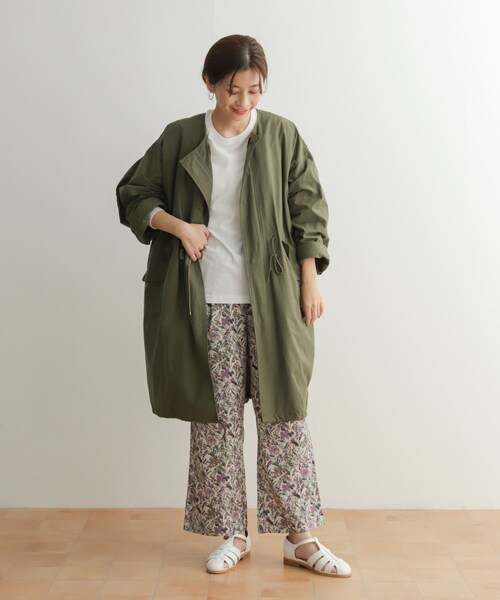 URBAN RESEARCH DOORS（アーバンリサーチドアーズ）の「3WAYノーカラーモッズコート（モッズコート・レディース・KHK×BEG/NAVY×NAVY・M）」の13枚目の写真