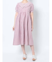 merry jenny | flowerギンガムワンピース(ワンピース)