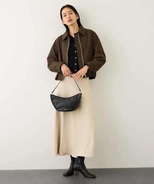 ROPE'（ロペ）の「スエードライクブルゾン（ブルゾン・レディース・ダークブラウン・F）」の10枚目の写真