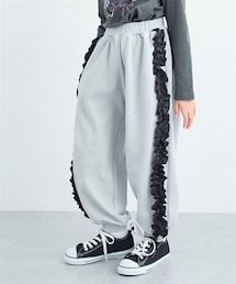 nissen | サイドフリルスウェットパンツ（女の子）(パンツ)