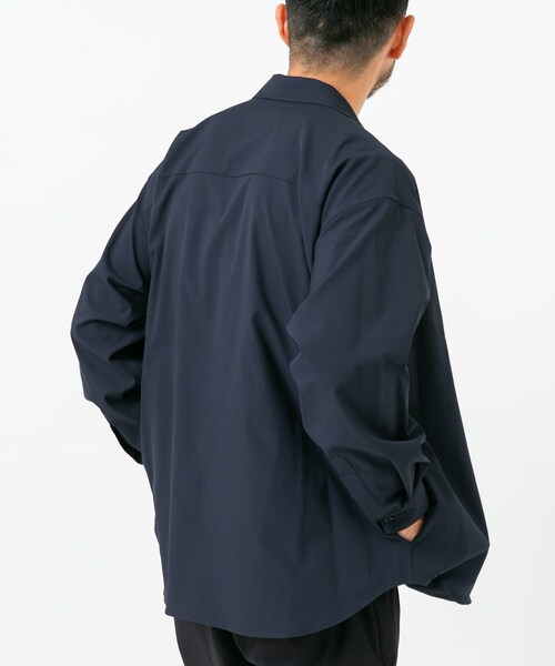 URBAN RESEARCH ROSSO（アーバンリサーチロッソ）の「『セットアップ対応』MARUI ORIMONO　3H DryFabricストレッチシャツジャケット（テーラードジャケット・メンズ・BLACK/NAVY・M/L/XL）」の21枚目の写真