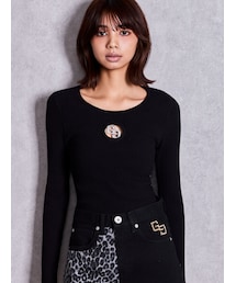 GYDA | GG bijou MOLD long sleeveニットトップス(ニット/セーター)