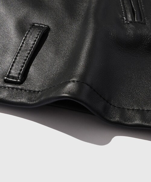 ADAM ET ROPE'(アダムエロペ)の「《別注》【Schott×MARKAWARE/ショット×マーカウェア】EX ONESTAR MW(ライダースジャケット・メンズ・ブラック・1/2/3)」の22枚目の写真