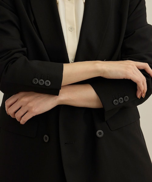 ROPE'（ロペ）の「ウールテーラードジャケット/撥水（テーラードジャケット・レディース・ブラック/ホワイト・36/38）」の15枚目の写真