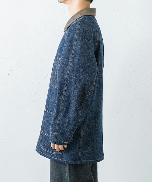 URBAN RESEARCH（アーバンリサーチ）の「Cale　コットンシルクデニムカバーオール（カバーオール・メンズ・Blue・3/4）」の7枚目の写真