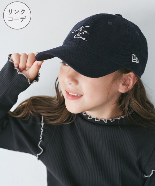 ROPE' PICNIC(ロペピクニック)の「【KIDS】【NEW ERA(R)/ニューエラ別注】MICRO CORDUROYCAP/リンクコーデ(キャップ・キッズ・オフホワイト/ネイビー・F)」の6枚目の写真