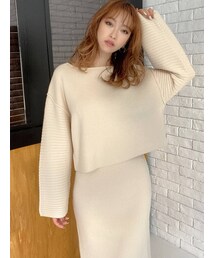 RESEXXY | オーバーデザインニットトップス【セットアップ着用可能】(ニット/セーター)