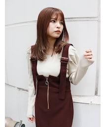 MURUA | スクエアネックパフショルダーニット(ニット/セーター)