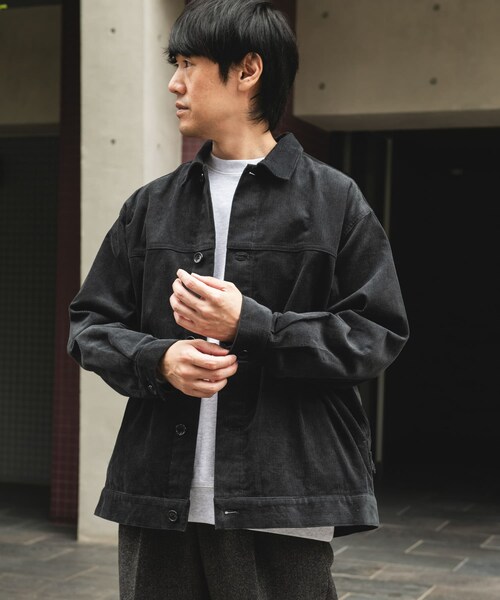 URBAN RESEARCH DOORS（アーバンリサーチドアーズ）の「コーデュロイ トラッカージャケット（テーラードジャケット・メンズ・D.CHARCOAL/BROWN/MOCHA・M/L）」の11枚目の写真