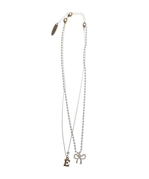 EATME（イートミー）の「パールリボンネックレス（ネックレス・レディース・シルバー/ゴールド・F）」の4枚目の写真