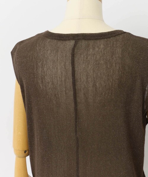 URBAN RESEARCH ROSSO（アーバンリサーチロッソ）の「ラメチュールタンクトップ（タンクトップ・レディース・OFF WHITE/BROWN・FREE）」の19枚目の写真