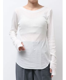 Ungrid | 【Cl】シアーフィットロングスリーブTee(Tシャツ/カットソー)