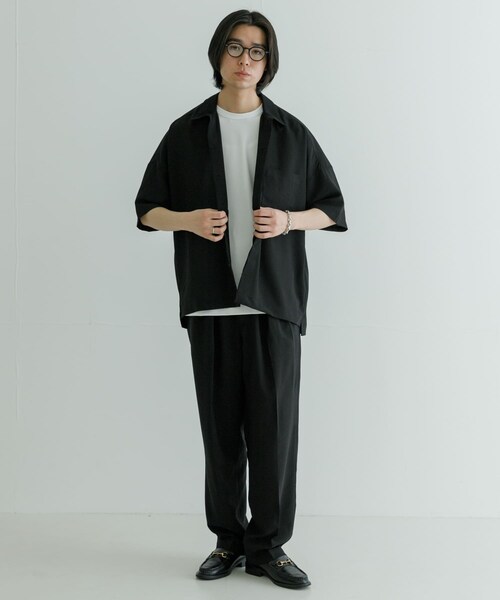 URBAN RESEARCH(アーバンリサーチ)の「URBAN RESEARCH iD ドライタッチLINEN LIKE EASY PANTS(その他パンツ・メンズ・ブルーグレー/ブラック・M/L)」の5枚目の写真
