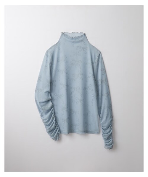 nissen（ニッセン）の「【TTOL】オリジナルプリントシアートップス（Tシャツ/カットソー・レディース・グレー/ブルー/黒・1(M~L)/2(L~LL)/3(LL~3L)）」の3枚目の写真