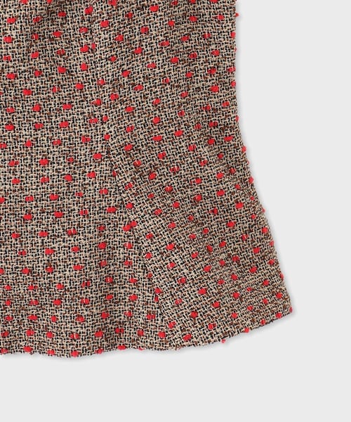 ROPE'（ロペ）の「【Masaco Teranishi（マサコテラニシ）】PAWPAW TWEED CAMISOLE｜キャミソール（キャミソール・レディース・ダークブラウン・F）」の7枚目の写真