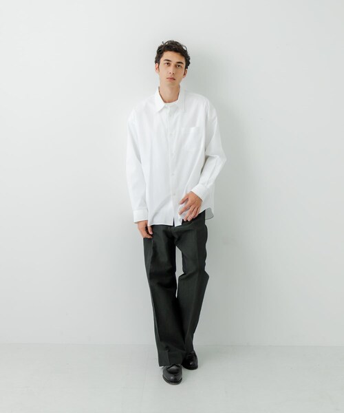 URBAN RESEARCH（アーバンリサーチ）の「『一部WEB限定カラー』THOMAS MASON OVER SHIRTS（シャツ/ブラウス・メンズ・WHITE/ROYAL/BROWN/BLACK/BLUE ST/S.GREEN・S/M/L/XL）」の18枚目の写真