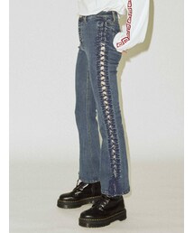 jouetie | サイドレースアップフィットデニム(デニムパンツ)