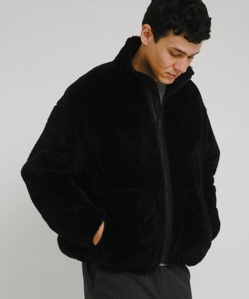 URBAN RESEARCH Sonny Label（アーバンリサーチサニーレーベル）の「リバーシブルスタンドブルゾン（ブルゾン・メンズ・ブラック/ネイビー・M/L/XL）」の21枚目の写真