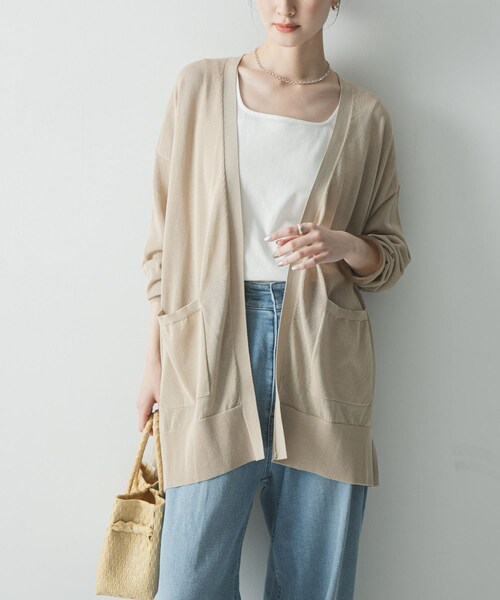 URBAN RESEARCH(アーバンリサーチ)の「UVカット加工ガウンカーディガン(カーディガン/ボレロ・レディース・BLACK/BEIGE・Free)」の15枚目の写真