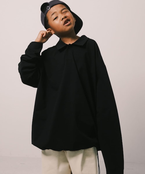 URBAN RESEARCH(アーバンリサーチ)の「Wide Dad SHADE TECH ポロシャツ ロングスリーブ(ポロシャツ・メンズ・D.NAVY・1/2)」の1枚目の写真
