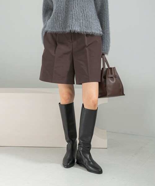 URBAN RESEARCH ROSSO（アーバンリサーチロッソ）の「タックデザインショートパンツ（その他パンツ・レディース・BROWN/BLACK・36/38）」の3枚目の写真