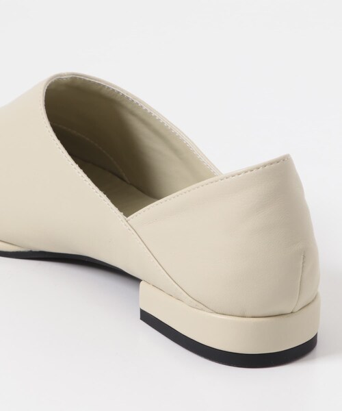 URBAN RESEARCH Sonny Label（アーバンリサーチサニーレーベル）の「スクエアフラットスリッポン（スリッポン・レディース・ブラック/エクリュ/ブラウン・S/M/L）」の7枚目の写真