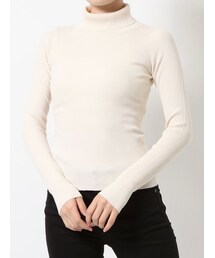 MURUA | ルーズネックミニマルタートル(ニット/セーター)