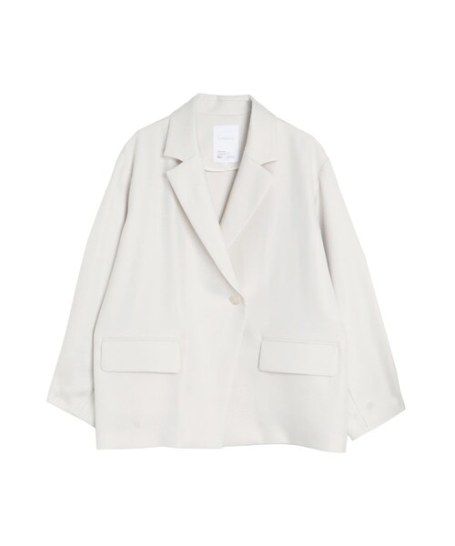 ELENDEEK（エレンディーク）の「TWILL BOYFRIEND JK（テーラードジャケット・レディース・アイボリー/ブラック/イエロー・F）」の2枚目の写真