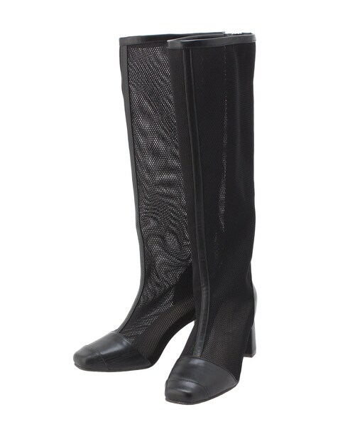 dazzlin（ダズリン）の「メッシュロングブーツ（ブーツ・レディース・ブラック・M/L）」の6枚目の写真