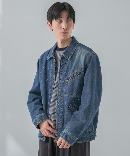 URBAN RESEARCH（アーバンリサーチ）の「new basic 10oz DENIM WORK JACKET（デニムジャケット・メンズ・INDIGO/BLACK・M/L）」の9枚目の写真