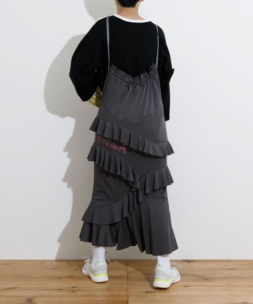 THE GOODLAND MARKET（ザグッドランドマーケット）の「old honey　-65℃- dress（ワンピース・レディース・white/charcoal・one）」の11枚目の写真