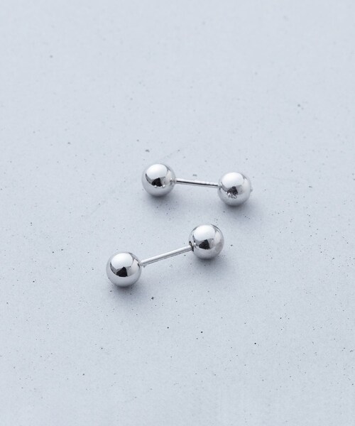 ROPE'（ロペ）の「【Mimi】R（ロペ アール）PT プレーンスタッドピアス（ピアス（両耳用）・レディース・シルバー系・F）」の8枚目の写真