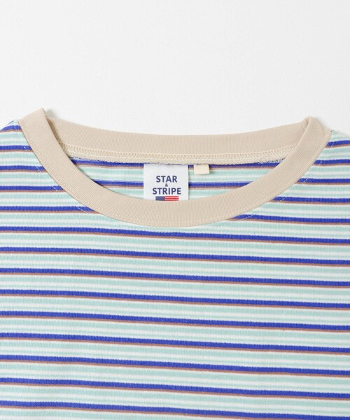URBAN RESEARCH Sonny Label（アーバンリサーチサニーレーベル）の「STAR&STRIPE　マルチボーダーTシャツ（Tシャツ/カットソー・レディース・マルチグレー/マルチブルー/マルチグレージュ・M）」の17枚目の写真