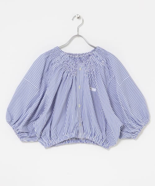 THE GOODLAND MARKET（ザグッドランドマーケット）の「77circa　make shirring neck shirt（シャツ/ブラウス・レディース・stripe 1/stripe 2/stripe 3/stripe 4/stripe 5/stripe 6/stripe 7/stripe 8・One）」の6枚目の写真