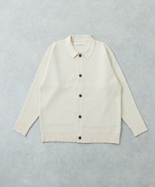 URBAN RESEARCH（アーバンリサーチ）の「モールリュクスポロカーディガン（カーディガン/ボレロ・メンズ・IVORY/CHARCOAL/BLACK・M/L）」の14枚目の写真