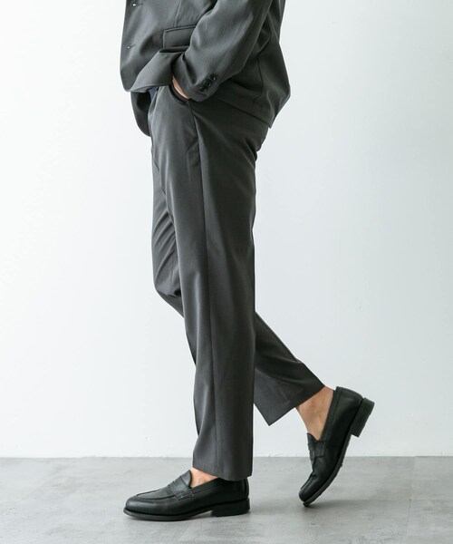 URBAN RESEARCH DOORS（アーバンリサーチドアーズ）の「『イージーケア』LIFE STYLE TAILOR　メランジトロストレッチパンツ（スラックス・メンズ・NAVY/GRAY/KHAKI・S/M/L/XL）」の12枚目の写真