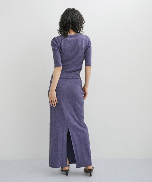 ADAM ET ROPE'(アダムエロペ)の「【Miller for ADAM ET ROPE'】Skirt(スカート・レディース・ブラック/ベージュ/パープル系・F)」の12枚目の写真