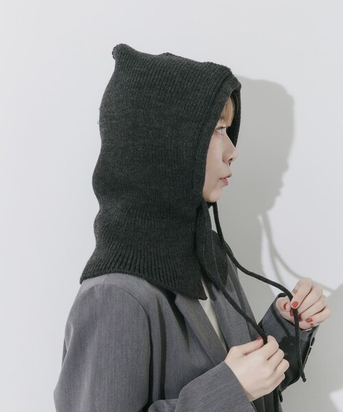 SMELLY（スメリー）の「リブニットバラクラバ（ニットキャップ/ビーニー・レディース・IVO/CGR・-）」の20枚目の写真