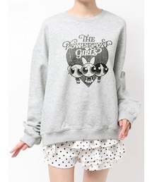 CALNAMUR | 【パワーパフ ガールズ】big裏⽑プルオーバー(スウェット)