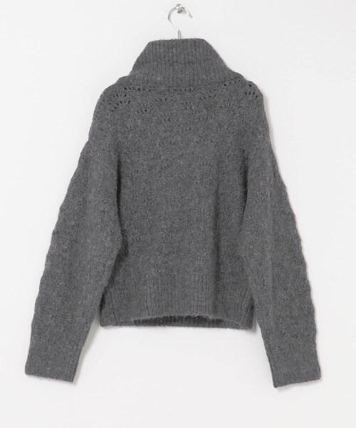 URBAN RESEARCH Sonny Label（アーバンリサーチサニーレーベル）の「ハーフZIPシャギーニットプルオーバー（ニット/セーター・レディース・オフ/グレー/グリーン・Free）」の22枚目の写真