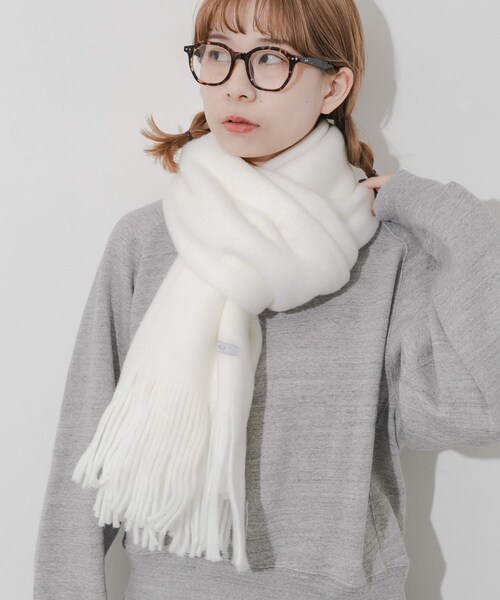 SMELLY（スメリー）の「ソフトボリュームマフラー（マフラー・レディース・WHT/BEG/GRY/CGY/L.BLU・-）」の22枚目の写真