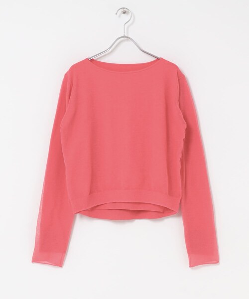 URBAN RESEARCH ROSSO（アーバンリサーチロッソ）の「シアーレイヤードニット（ニット/セーター・レディース・OFF WHITE/PINK・Free）」の22枚目の写真