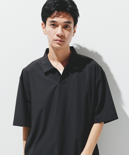 URBAN RESEARCH DOORS（アーバンリサーチドアーズ）の「『UR TECH』サマシェア ポロシャツ（ポロシャツ・メンズ・CHARCOAL/L.BLUE/BLACK・M/L/XL）」の22枚目の写真