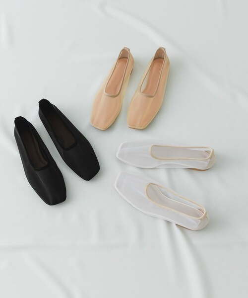RODE SKO（ロデスコ）の「『MADE IN JAPAN』シアーフラットシューズ（バレエシューズ・レディース・BLACK/BEIGE/WHITE・36/37/38）」の18枚目の写真