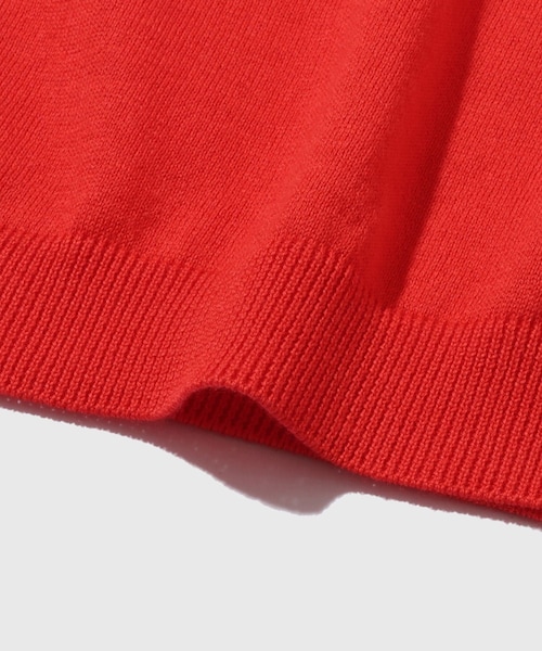 ADAM ET ROPE'(アダムエロペ)の「【URU/ウル】KNIT CARDIGAN(カーディガン/ボレロ・メンズ・チャコール/レッド・1/2)」の12枚目の写真