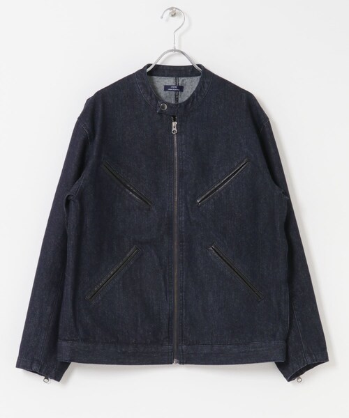 ITEMS URBANRESEARCH（アイテムズ アーバンリサーチ）の「Denim Single Riders Jacket（デニムジャケット・メンズ・O.WSH/BLK・M/L）」の20枚目の写真