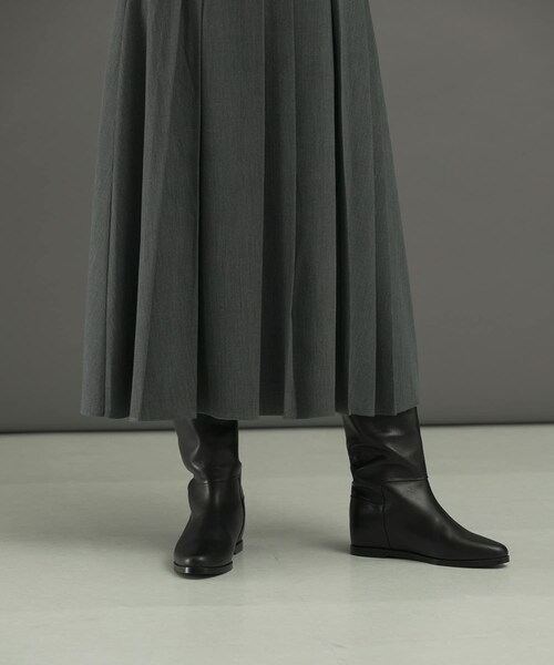 URBAN RESEARCH ROSSO（アーバンリサーチロッソ）の「ランダムプリーツスカート（スカート・レディース・greencheck/browncheck/gray・36/38）」の15枚目の写真