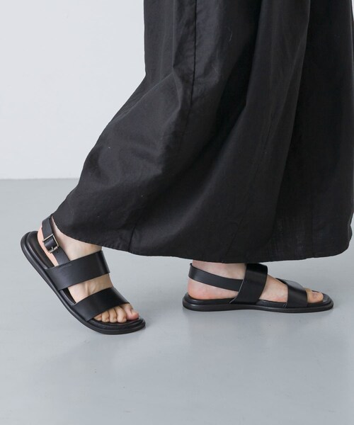かぐれ（カグレ）の「CORSO ROMA, 9　DOUBLE STRAP SANDAL（サンダル・レディース・MOGARO/NERO・36/37/38）」の6枚目の写真