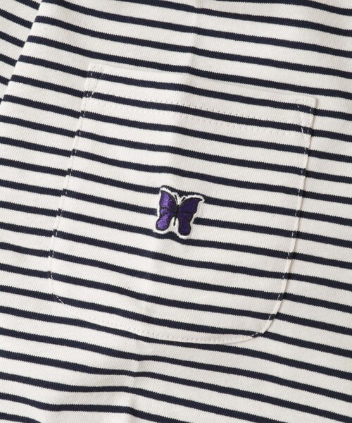 URBAN RESEARCH（アーバンリサーチ）の「Needles　Long-Sleeve Crew Neck T-shirts（Tシャツ/カットソー・メンズ・Nvy/Wht/Wht/Nvy・S/M/L）」の13枚目の写真