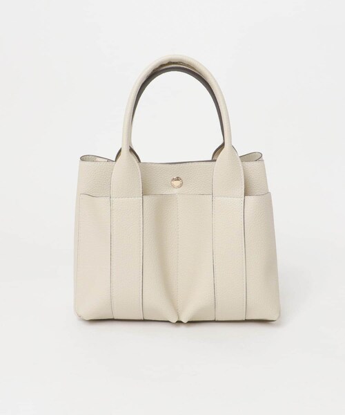 RODE SKO（ロデスコ）の「プチダブルポケットトートバッグ（トートバッグ・レディース・BEIGE/BLACK/MILK/GRAY/MINT/APRICOT/DARK BROWN・one）」の21枚目の写真